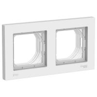 Рамка Systeme Electric (ранее Schneider Electric) серии AtlasDesign Aqua (цвет белый) двухместная.
- Изделие со степенью защиты IP44 обеспечит безопасность использования в ванной и на кухне.
- Позволяет гармонично вписать электроустановочное изделие в инт