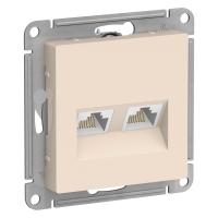Механизм Systeme Electric (ранее Schneider Electric) серии AtlasDesign в бежевом цвете двойной розетки компьютерной с разъёмом RJ45 категория 5е предназначен для удобного и быстрого подключения вашего компьютера к локальной вычислительной сети.
- Лицевые 