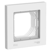 Рамка Systeme Electric (ранее Schneider Electric) серии AtlasDesign Aqua (цвет белый) одинарная.
- Изделие со степенью защиты IP44 обеспечит безопасность использования в ванной и на кухне.
- Позволяет гармонично вписать электроустановочное изделие в интер