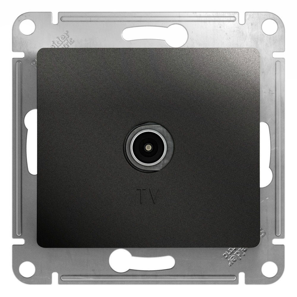 GSL000791 GLOSSA TV РОЗЕТКА оконечная 1DB, АНТРАЦИТ