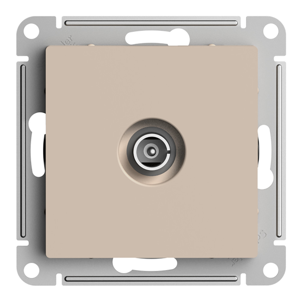 ATN001291 ATLASDESIGN TV РОЗЕТКА оконечная 1DB, механизм, ПЕСОЧНЫЙ