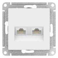 Механизм Systeme Electric (ранее Schneider Electric) серии AtlasDesign в цвете ЛОТОС двойной розетки компьютерной с разъёмом RJ45 категория 5е предназначен для удобного и быстрого подключения вашего компьютера к локальной вычислительной сети.
- Лицевые де
