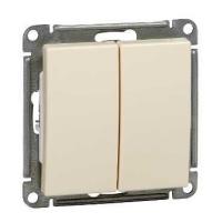 Механизм Systeme Electric (ранее Schneider Electric) W59 (цвет слоновая кость) выключателя 2-клавишного подходит для сетей 250 В, на ток до 10 А.
- Двухклавишный выключатель позволяет управлять двумя источниками света с одной точки.
- Серебряные контактны