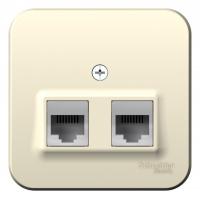 Блок Systeme Electric (ранее Schneider Electric) BLANCA (молочный, открытой установки), состоящий из розетки компьютерной RJ45 категория 5е и розетки телефонной RJ11, предназначен для удобного и быстрого подключения устройств к сети Интернет. Розетка изго