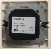 Светорегулятор Systeme Electric (ранее Schneider Electric) серии Glossa (в сборе, цвет перламутр) поворотный для нагрузки мощностью до 300 Вт.
- Светорегулятор позволяет установить в помещении комфортный уровень освещения.
- Выполнен из материала PС+ASA, 
