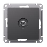 Механизм Systeme Electric (ранее Schneider Electric) серии AtlasDesign в цвете БАЗАЛЬТ антенны коннектора TV.- Лицевые детали из качественного ABS-пластика, устойчивого к царапинам и УФ-излучению.- Усиленные прямые монтажные лапки для лучшей фиксации ме