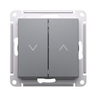 Механизм выключателя жалюзи 2-клавишного Systeme Electric (ранее Schneider Electric) серии AtlasDesign в цвете сталь подходит для сетей 250 В, на ток 10 А.
Теперь можно легко и удобно управлять жалюзи, создавая комфортную световую среду и приватность в по