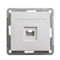 W59 розетка компьютерная RJ45 категория 5E, механизм, белый. диапазон: W59 - тип устройства или его аксессуаров: компьютерная розетка - область применения: связь - тип экрана кабеля: U/UTP. Преимущества: Под стать характеру, Доступная цена, Современный ди