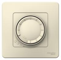 Светорегулятор (диммер) Systeme Electric (ранее Schneider Electric) BLANCA (молочный, скрытой установки) поворотно-нажимной универсальный предназначен для сетей 230В, потребление 5-150Вт для светодиодных ламп и 10-400Вт для ламп накаливания и галогенных. 