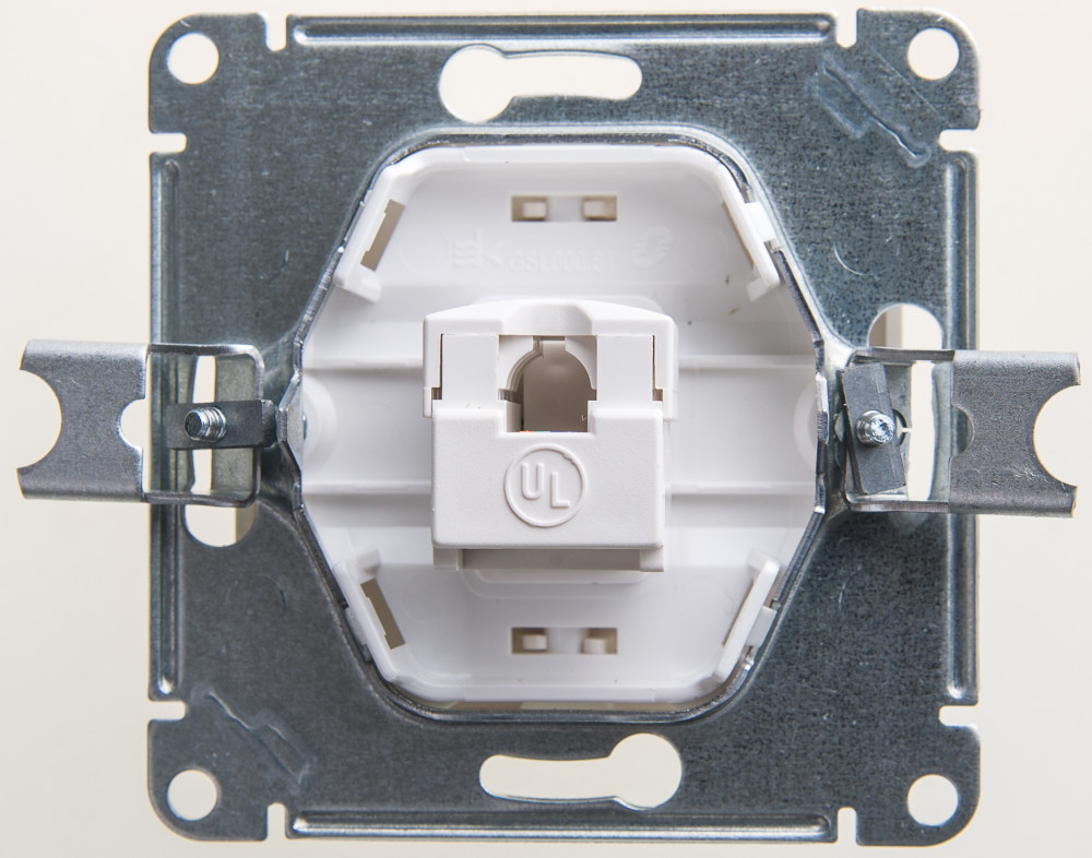 GSL000681K GLOSSA РОЗЕТКА компьютерная RJ45 кат.5Е, ПЕРЛАМУТР