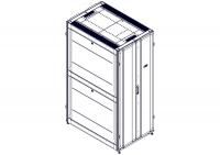 Монтажный шкаф Systeme Electric, серия Uniprom, 42U-800/1200, боковые панели 4шт, черный