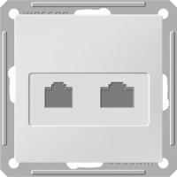 W59 Розетка двойная компьютерная RJ45 категория 5E, механизм, белый. диапазон: W59 - тип устройства или его аксессуаров: 2-я компьютерная розетка - область применения: связь - комплектация изделия: механизм в сборе - тип экрана кабеля: U/UTP. Преимущества