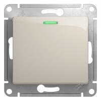 Механизм Systeme Electric (ранее Schneider Electric) серии Glossa (цвет молочный) выключателя 1-клавишного с подсветкой подходит для сетей 250 В, на ток 10 А.
- Благодаря современной светодиодной подсветке зеленого цвета изделие легко найти в темноте.
- В