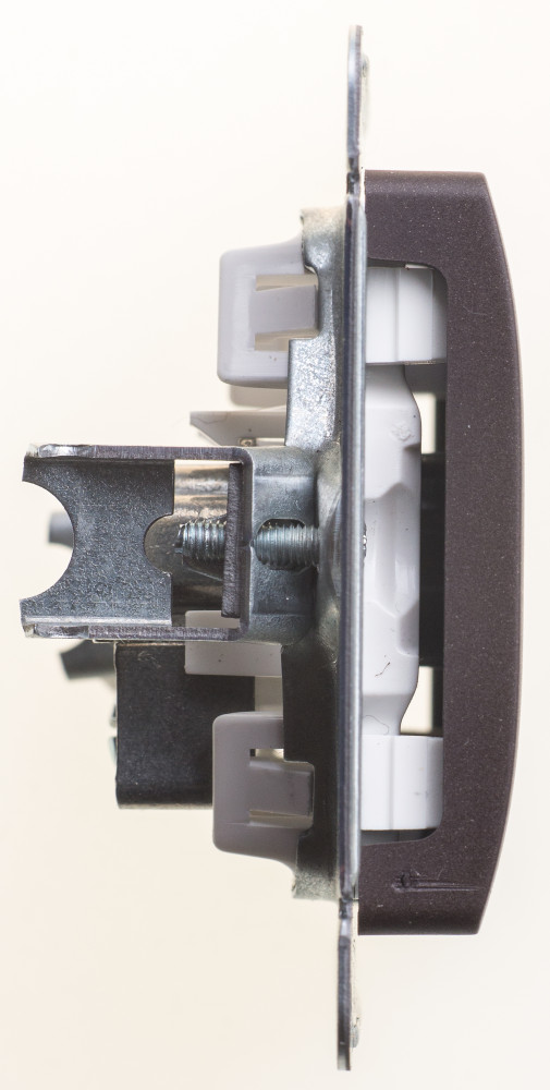 GSL000891 GLOSSA TV РОЗЕТКА одиночная 1DB, ШОКОЛАД