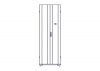 UR3387 Шкаф Systeme Electric, серия Uniprom, 48U-800/1200, боковые панели 4шт, черный