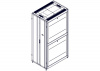 UR3387 Шкаф Systeme Electric, серия Uniprom, 48U-800/1200, боковые панели 4шт, черный