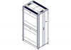 UR3387 Шкаф Systeme Electric, серия Uniprom, 48U-800/1200, боковые панели 4шт, черный