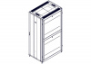 UR3387 Шкаф Systeme Electric, серия Uniprom, 48U-800/1200, боковые панели 4шт, черный