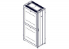 UR3107 Шкаф Systeme Electric, серия Uniprom, 48U-600/1070, боковые панели 4шт, черный