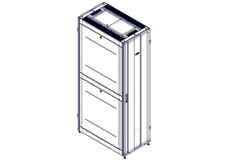 UR3107 Шкаф Systeme Electric, серия Uniprom, 48U-600/1070, боковые панели 4шт, черный