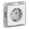 ATN000143S ATLASDESIGN РОЗЕТКА с заземлением, 16А, безвинт. мех., БЕЛЫЙ