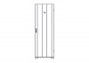 UR3387 Шкаф Systeme Electric, серия Uniprom, 48U-800/1200, боковые панели 4шт, черный