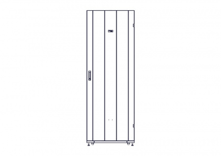 UR3387 Шкаф Systeme Electric, серия Uniprom, 48U-800/1200, боковые панели 4шт, черный