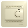 GSL000238 GLOSSA ТЕРМОСТАТ электр.теплого пола с датчиком,от+5до+50°C,10A, БЕЖЕВЫЙ