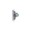 ATN000383 ATLASDESIGN РОЗЕТКА компьютерная RJ45, кат. 5Е, механизм, АЛЮМИНИЙ