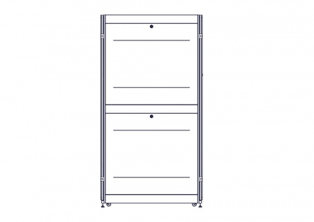 UR3387 Шкаф Systeme Electric, серия Uniprom, 48U-800/1200, боковые панели 4шт, черный