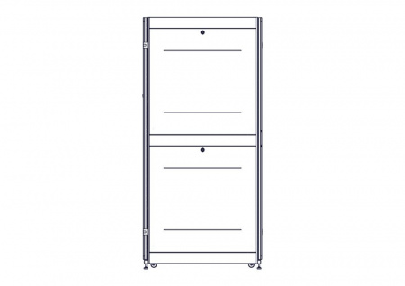 UR3107 Шкаф Systeme Electric, серия Uniprom, 48U-600/1070, боковые панели 4шт, черный