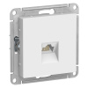 ATN000183 ATLASDESIGN РОЗЕТКА компьютерная RJ45, кат. 5Е, механизм, БЕЛЫЙ