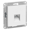 ATN000183 ATLASDESIGN РОЗЕТКА компьютерная RJ45, кат. 5Е, механизм, БЕЛЫЙ