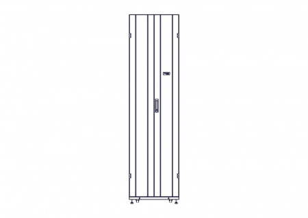 UR3307 Шкаф Systeme Electric, серия Uniprom, 48U-600/1200, боковые панели 4шт, черный