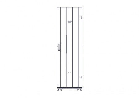 UR3100 Шкаф Systeme Electric, серия Uniprom, 42U-600/1070, боковые панели 4шт, черный