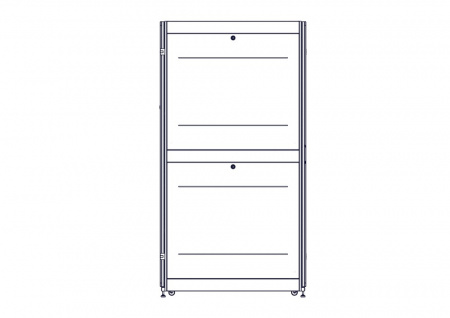UR3387 Шкаф Systeme Electric, серия Uniprom, 48U-800/1200, боковые панели 4шт, черный