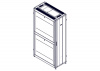 UR3307 Шкаф Systeme Electric, серия Uniprom, 48U-600/1200, боковые панели 4шт, черный