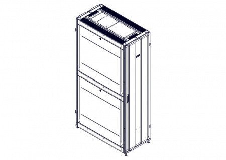 UR3307 Шкаф Systeme Electric, серия Uniprom, 48U-600/1200, боковые панели 4шт, черный