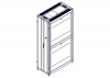 UR3307 Шкаф Systeme Electric, серия Uniprom, 48U-600/1200, боковые панели 4шт, черный