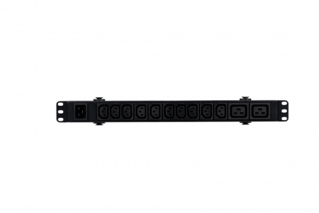 UP9559 Блок расределения питания (БРП) Uniprom, базовый, 1U, 240В, 1Ф, 16A, 10xC13 2xC19, 2м кабель, IEC320 C20