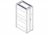 UR3100 Шкаф Systeme Electric, серия Uniprom, 42U-600/1070, боковые панели 4шт, черный