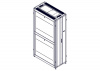 UR3307 Шкаф Systeme Electric, серия Uniprom, 48U-600/1200, боковые панели 4шт, черный