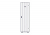 UR3107 Шкаф Systeme Electric, серия Uniprom, 48U-600/1070, боковые панели 4шт, черный