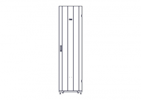 UR3107 Шкаф Systeme Electric, серия Uniprom, 48U-600/1070, боковые панели 4шт, черный