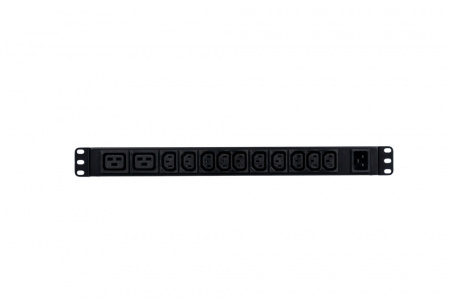 UP7921 Блок расределения питания (БРП) Uniprom, управляемый, 1U, 240В, 1Ф, 16A, 10xC13 2xC19, 2м кабель, IEC320 C20