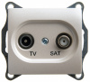 GSL000697 GLOSSA TV-SAT РОЗЕТКА оконечная 1DB, механизм, ПЕРЛАМУТРОВЫЙ